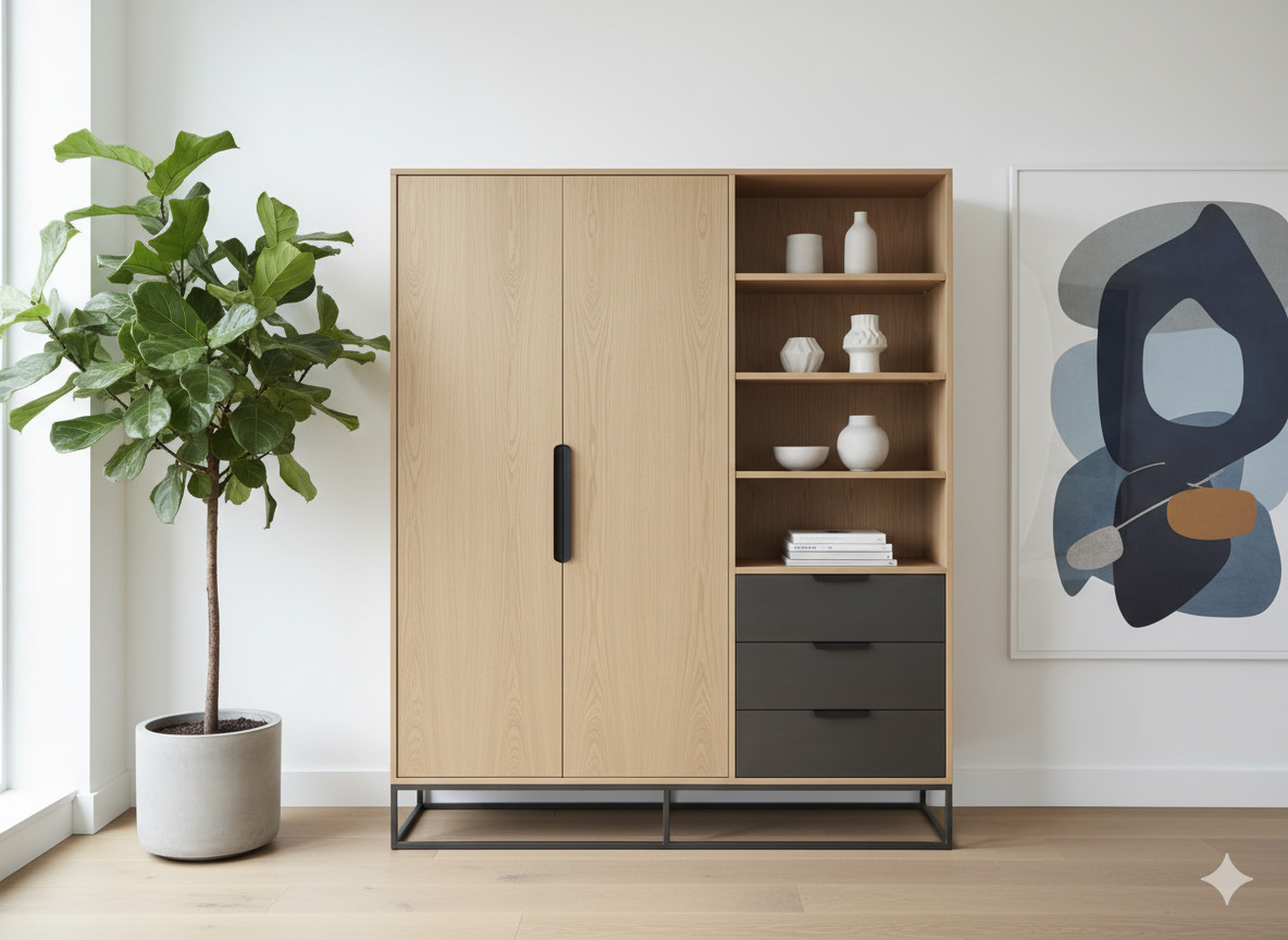 Contemporary Storage Cabinet by Klixarunphorol